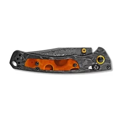 MINI CROOKED RIVER | EDITION LIMITÉE | BENCHMADE -Magasin De Couteaux BENCHMADE MINICROOKED RIVER MANCHE CARBONE MARBRE