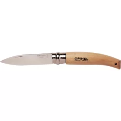 Couteau Pliant Français De Jardin Inox N°08 Manche Hêtre Opinel
