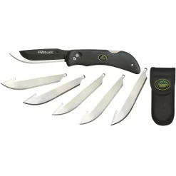 Couteau Pliant Multi-fonctions Razor Lite (+6 Lames) Manche Caoutchouc Outdoor Edge