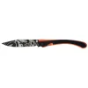 Couteau De Poche C63 Loup Noir/Orange Manche G10/Acier Lug