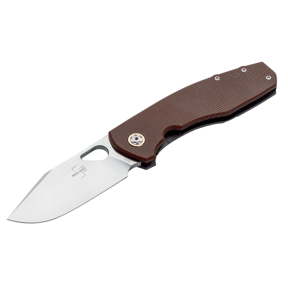 Couteau De Poche F 3.5 Manche Micarta Boker Plus 1 Couteau De Poche F 3.5 Manche Micarta Boker Plus