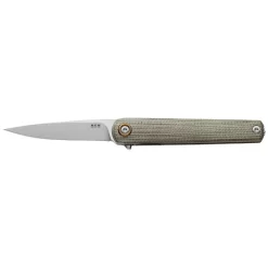 Couteau De Poche Flame Light Vert Manche Micarta MKM