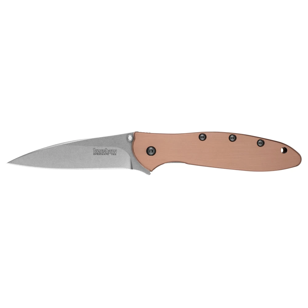 Couteau De Poche Leek Copper Manche Cuivre Kershaw 1 Couteau De Poche Leek Copper Manche Cuivre Kershaw