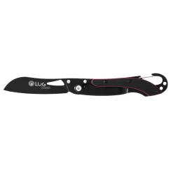 Couteau De Poche SP2T Noir/Rouge Manche G10/Acier Lug
