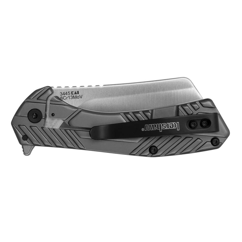 Couteau De Poche Static Manche Acier Kershaw 2 Couteau De Poche Static Manche Acier Kershaw – Image 2