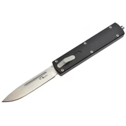 Couteau Automatique OTF Golgoth G12 Drop Point D2/aluminium Noir