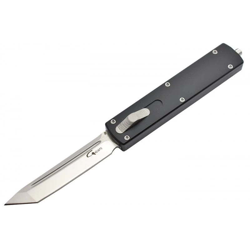 Couteau Automatique OTF Golgoth G12T Tanto D2/alu Noir 1 Couteau Automatique OTF Golgoth G12T Tanto D2/alu Noir