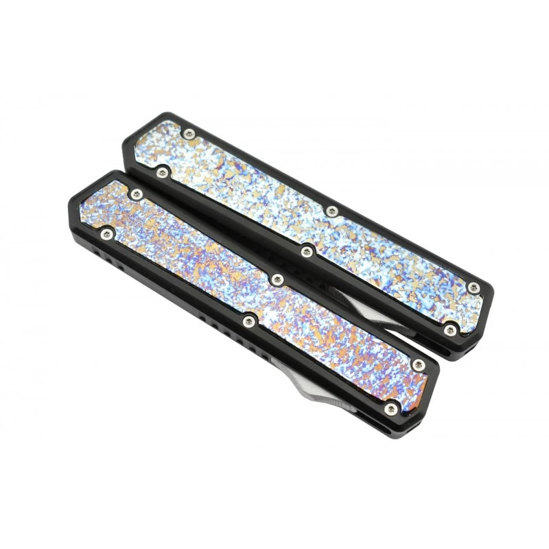 Couteau Automatique OTF Golgoth G6T D2/alu Insert Titane 3 Couteau Automatique OTF Golgoth G6T D2/alu Insert Titane – Image 3