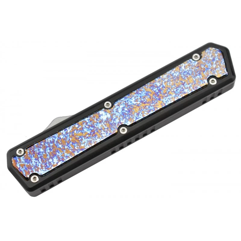 Couteau Automatique OTF Golgoth G6T D2/alu Insert Titane 5 Couteau Automatique OTF Golgoth G6T D2/alu Insert Titane – Image 5