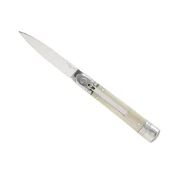 Couteau Automatique Rétro Manche Corne Blonde - 4820