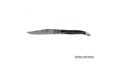 Couteau Laguiole Flammécorne Noire G. David