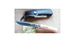 Couteau Opinel N°8 Inox Et Son étui -Magasin De Couteaux couteau opinel n8 et son etui 2