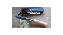 Couteau Opinel N°8 Inox Et Son étui -Magasin De Couteaux couteau opinel n8 et son etui 5