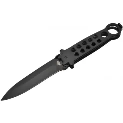 Couteau Papillon à Ouverture Latérale En Acier Noir - Mtech