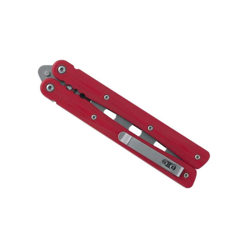 Couteau Papillon Black Fox Training Rouge 2 Couteau Papillon Black Fox Training Rouge – Image 2