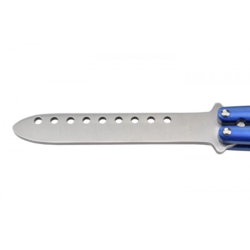 Couteau Papillon D'entraînement Max Knives P33B Manche Alu Bleu 2 Couteau Papillon D'entraînement Max Knives P33B Manche Alu Bleu – Image 2