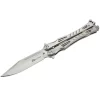 Couteau Papillon Max Knives P35S En Acier Finition Silver