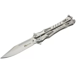 Couteau Papillon Max Knives P35S En Acier Finition Silver