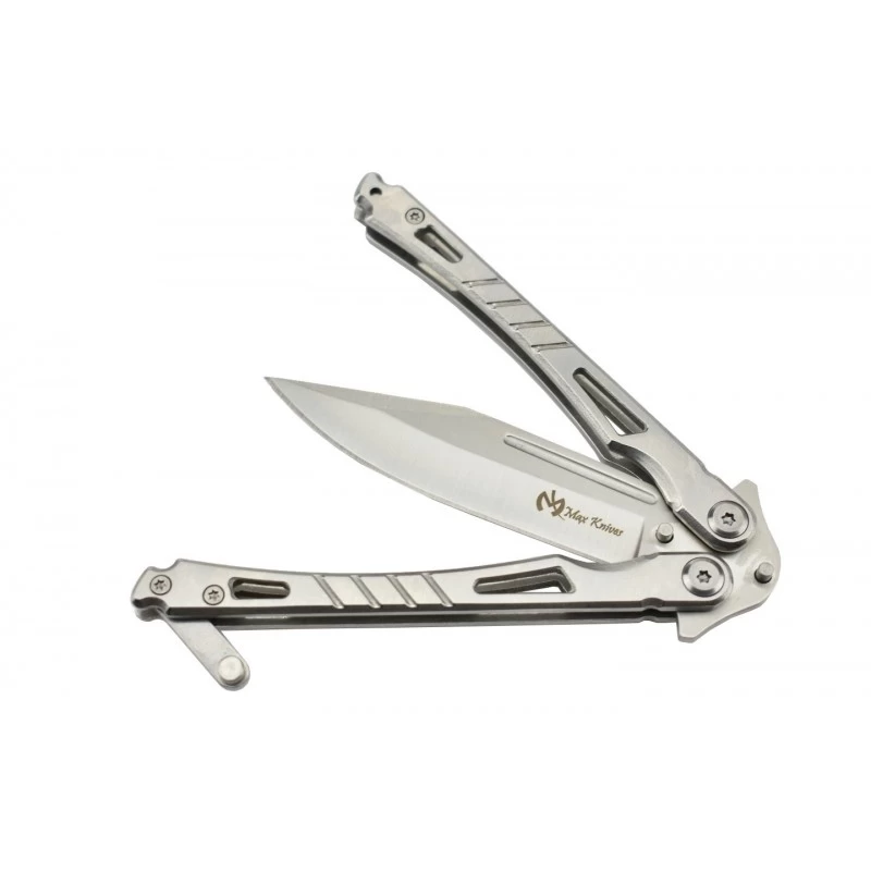Couteau Papillon Max Knives P35S En Acier Finition Silver 6 Couteau Papillon Max Knives P35S En Acier Finition Silver – Image 6