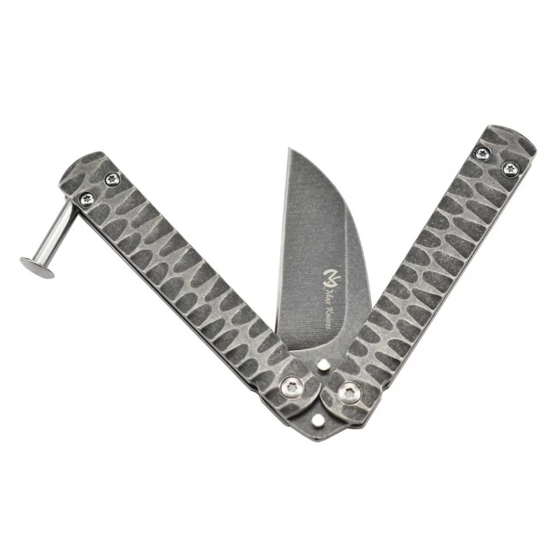 Couteau Papillon Max Knives P42 Acier Stonewash 5 Couteau Papillon Max Knives P42 Acier Stonewash – Image 5