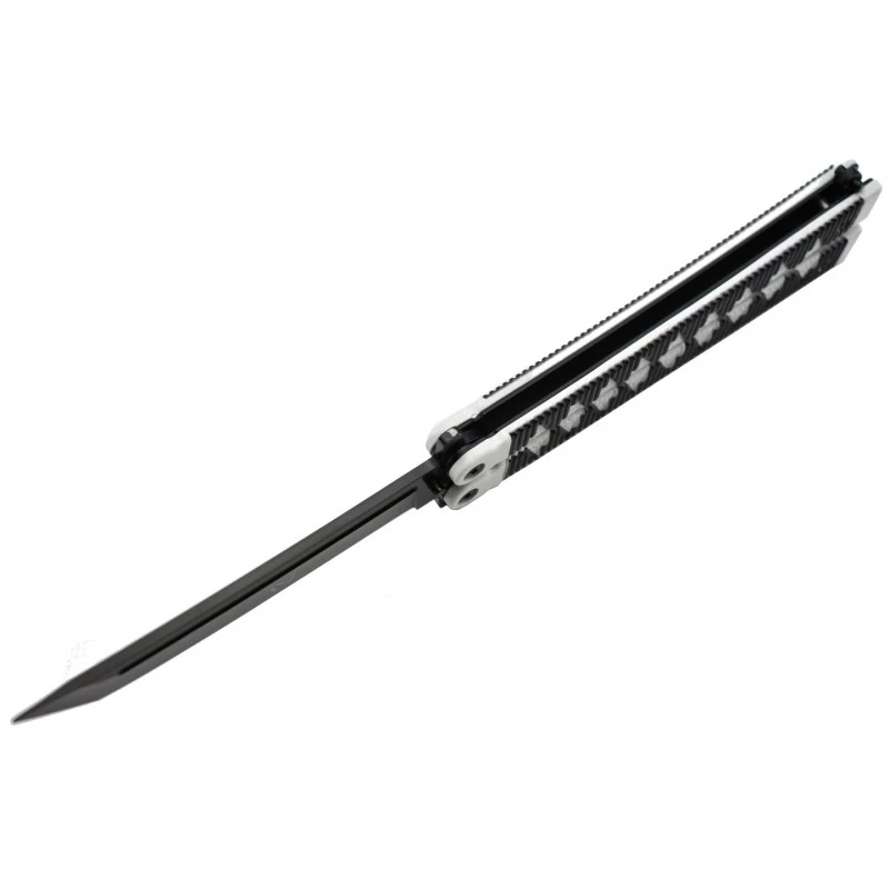 Couteau Papillon Max Knives P46B 3Cr13 Aluminium Blanc/noir 3 Couteau Papillon Max Knives P46B 3Cr13 Aluminium Blanc/noir – Image 3