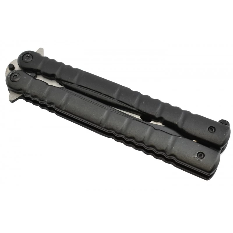 Couteau Papillon Max Knives P49 3Cr13 Aluminium Anodisé Noir 3 Couteau Papillon Max Knives P49 3Cr13 Aluminium Anodisé Noir – Image 3