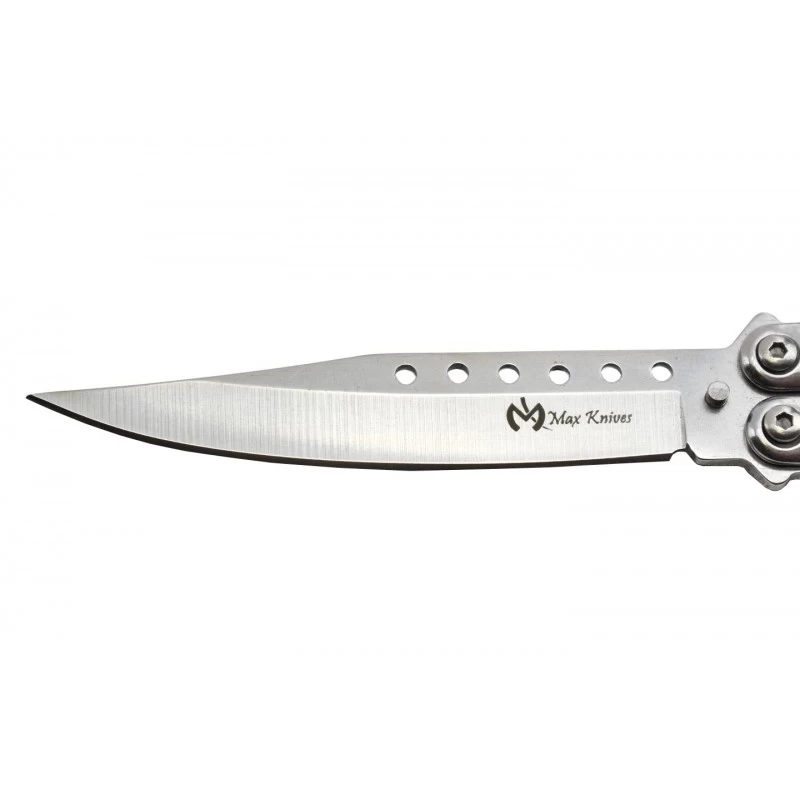 Couteau Papillon Max Knives P50S 3Cr13 Acier Silver 2 Couteau Papillon Max Knives P50S 3Cr13 Acier Silver – Image 2