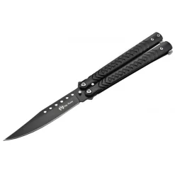 Couteau Papillon Max Knives P54B 3Cr13 Acier Noir