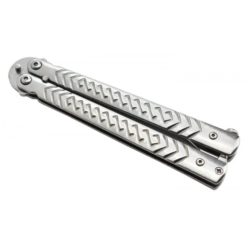 Couteau Papillon Max Knives P54S 3Cr13 Acier Silver 3 Couteau Papillon Max Knives P54S 3Cr13 Acier Silver – Image 3