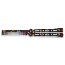 Couteau Papillon Peigne Dessin 3D