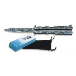 Couteau Papillon Rainblue Laser 02140