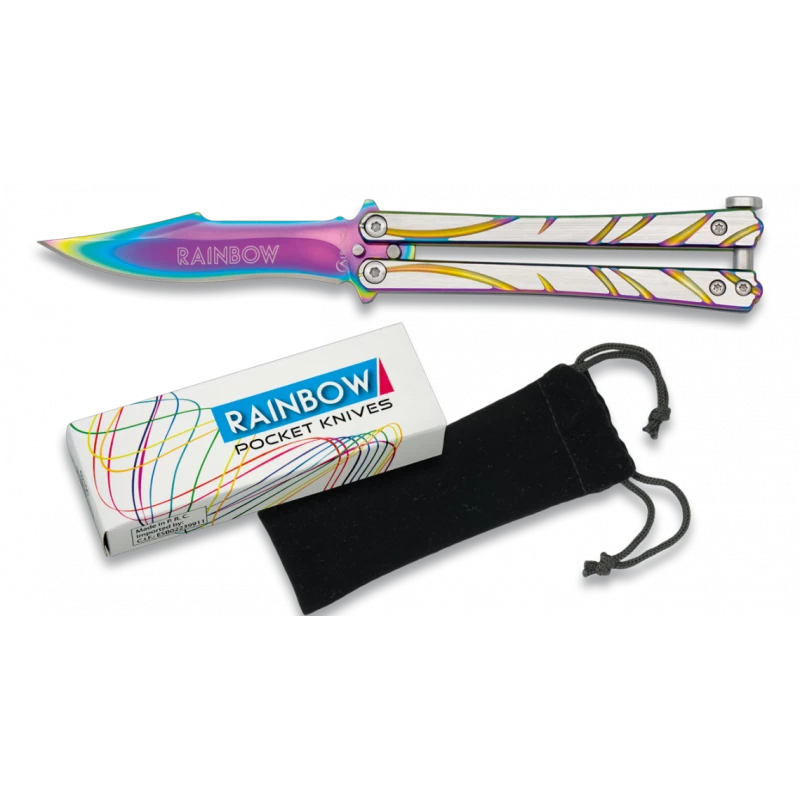Couteau Papillon Rainbow 02147 1 Couteau Papillon Rainbow 02147