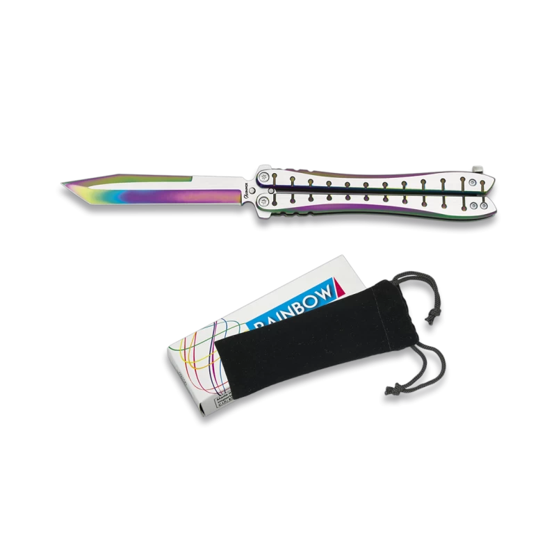 Couteau Papillon Rainbow 36257 1 Couteau Papillon Rainbow 36257
