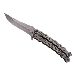 Couteau Papillon Third Chaine 13.5cm Inox Stonewashed