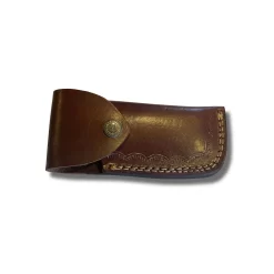 Couteau De Poche Damas Manche Noir 11 Couteau De Poche Damas Manche Noir -Magasin De Couteaux couteau poche manche noir damas etui cuir