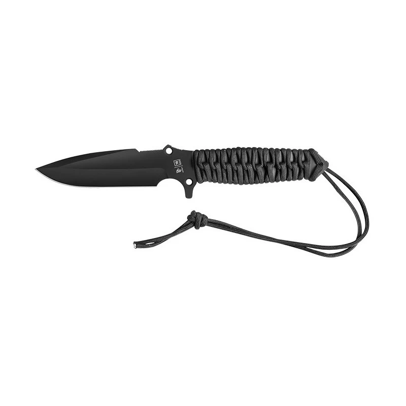 Poignard Maraudeur Paracord 550 Noir Lisse - TB Outdoor 1 Poignard Maraudeur Paracord 550 Noir Lisse - TB Outdoor