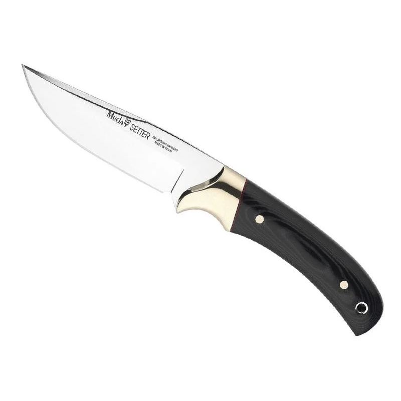 Poignard Muela Setter 11cm Micarta Noir Inox 1 Poignard Muela Setter 11cm Micarta Noir Inox